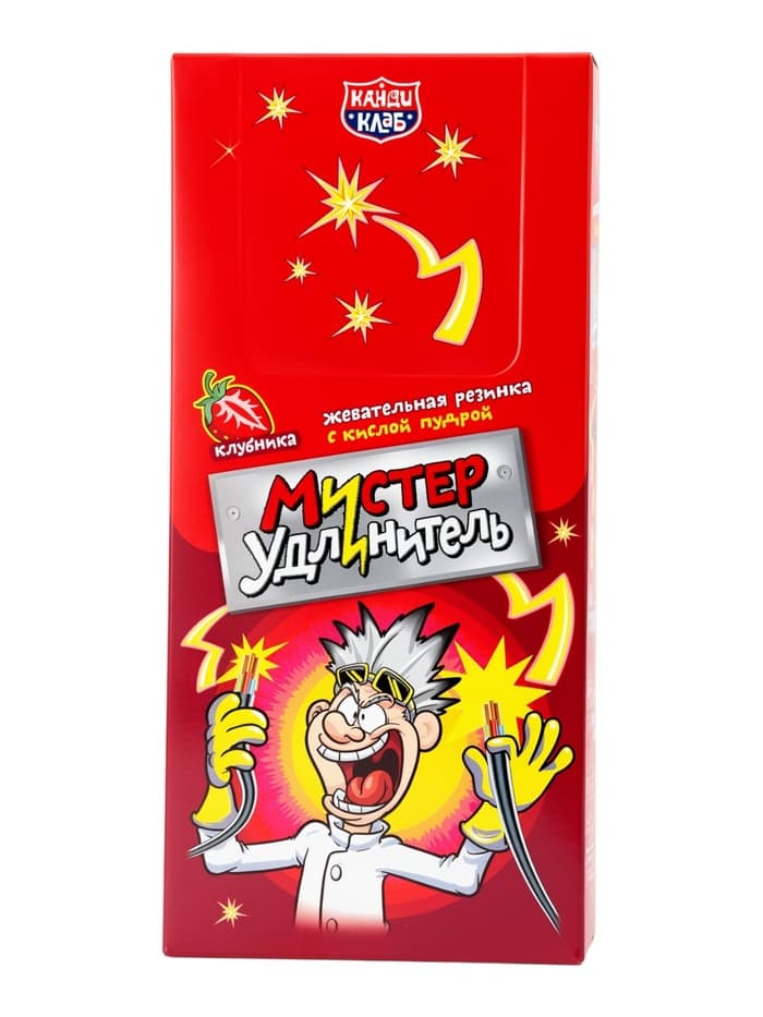 Жевательная резинка с кислой пудрой Канди Мистер удлинитель со вкусом колы 18г Китай