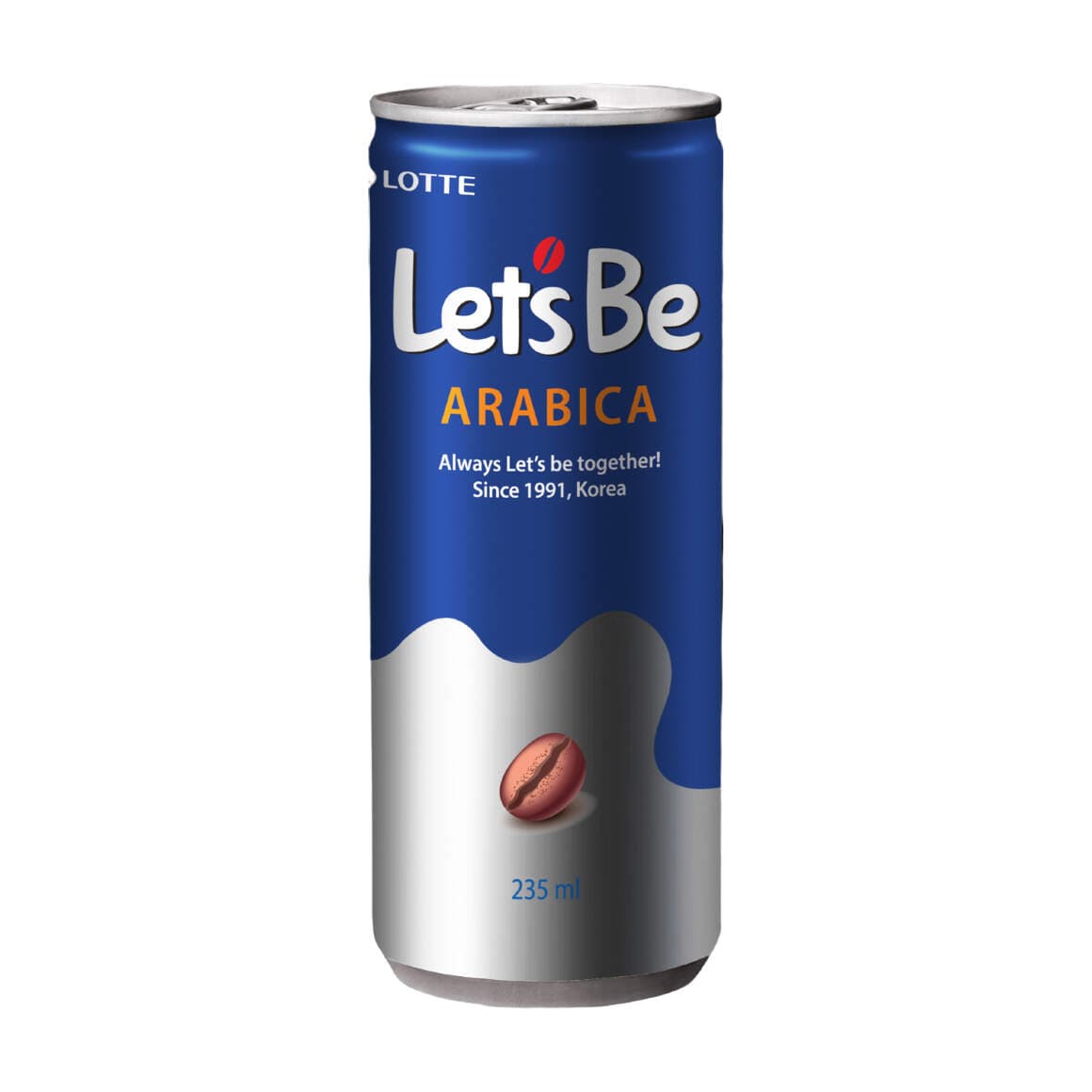 Напиток кофейный Lotte Let's be Arabica (Арабика) 235 мл Корея ж/б