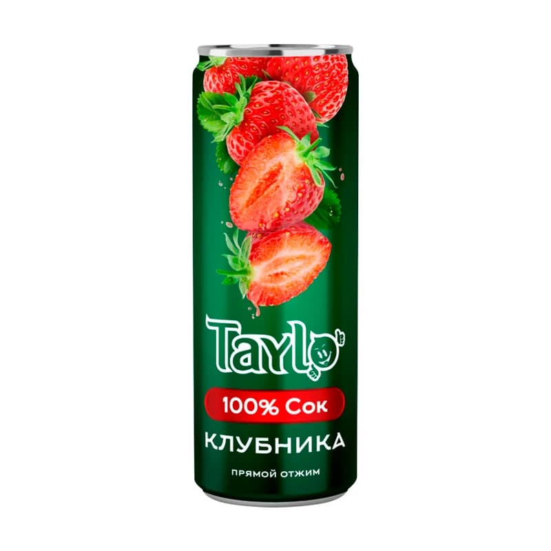 Сок Taylo Клубника 250 мл  Вьетнам ж/б 