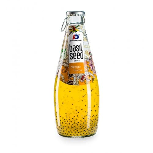 Напиток б/а Сокосодержащий Basil Seed Mango (Базил Сид Манго) 290 мл Вьетнам Стекло