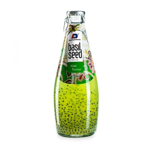 Напиток б/а Сокосодержащий Basil Seed Kiwi (Базил Сид Киви) 290 мл Вьетнам Стекло