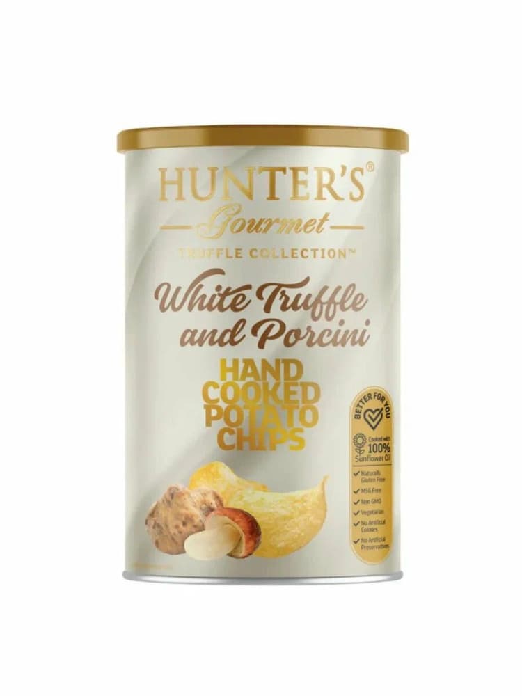 Чипсы Hunter`s Gourmet  White Truffle and Porcini (Белый трюфель и белые грибы) 150г ОАЭ