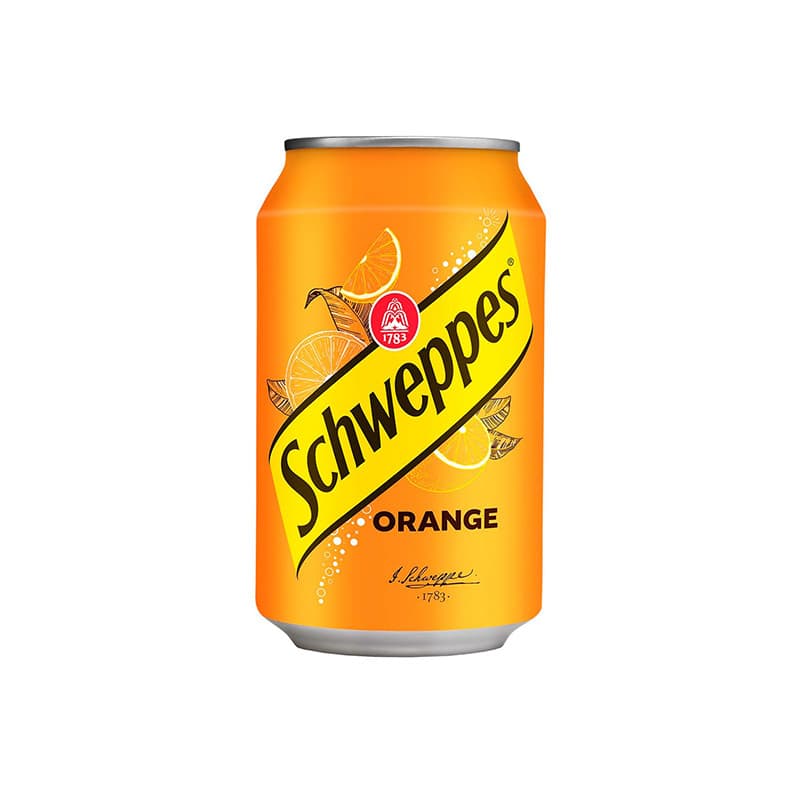 Напиток б/а газ. Schweppes Orange (Апельсин) 330 мл Польша ж/б