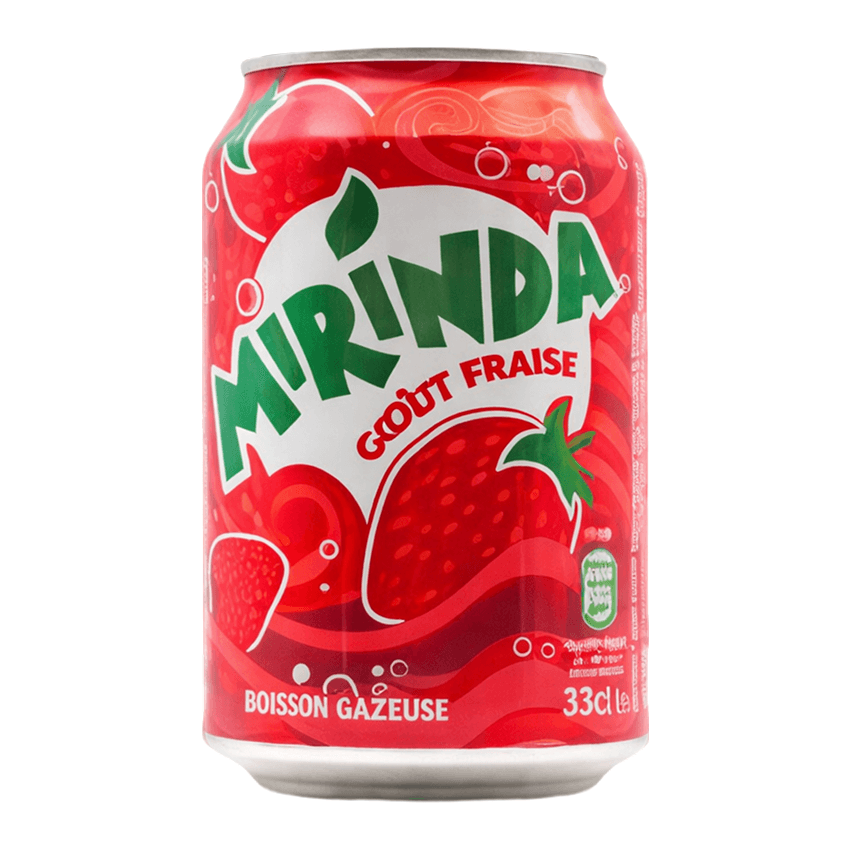Напиток б/а газ. Mirinda Fraise (Со вкусом клубники) 330 мл Франиция ж/б