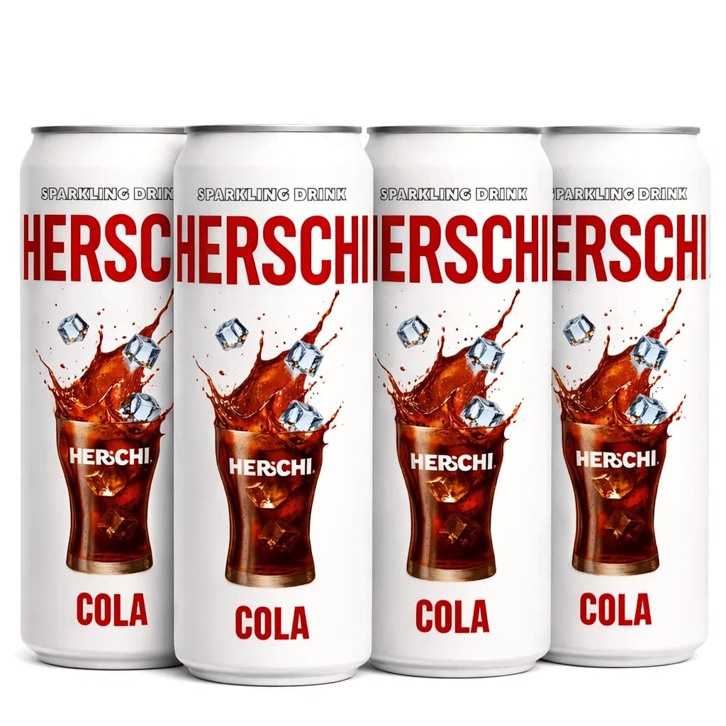 Напиток б/а газ. HERSCHI Cola со вкусом Колы 450 мл Россия ж/б