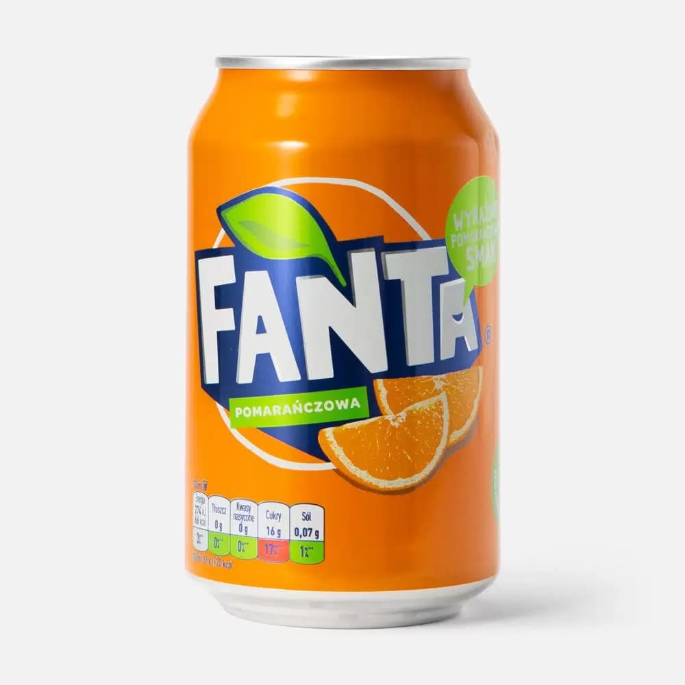 Fanta 330 мл Orange Напиток б/а газ. Ирак ж/б 