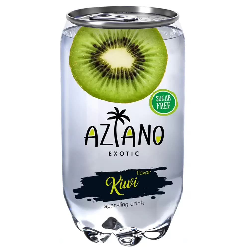 Напиток сладкий б/а Aziano Kiwi (Азиано Киви) 350 мл Россия ПЭТ