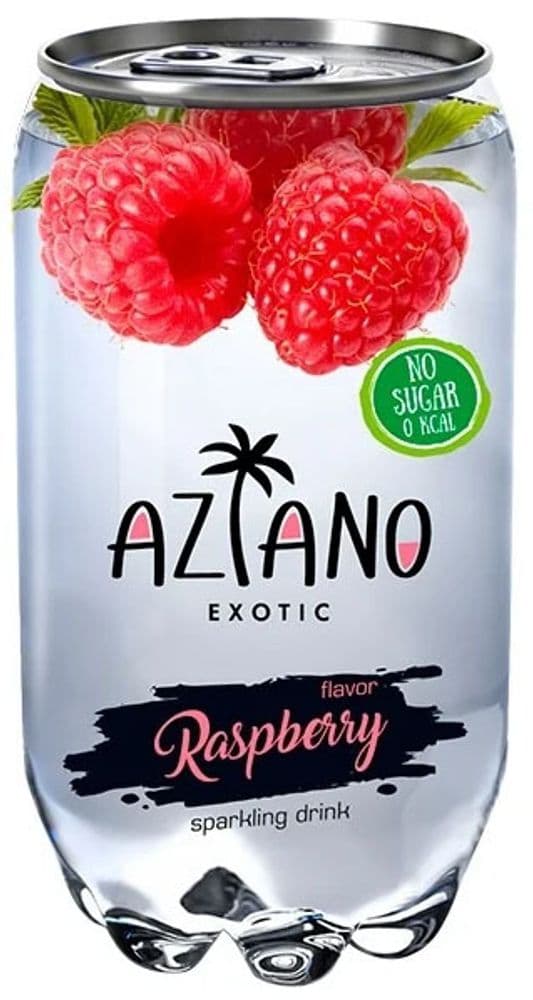 Газированный напиток Aziano Raspberry (Азиано Малина) 350 мл Россия ПЭТ