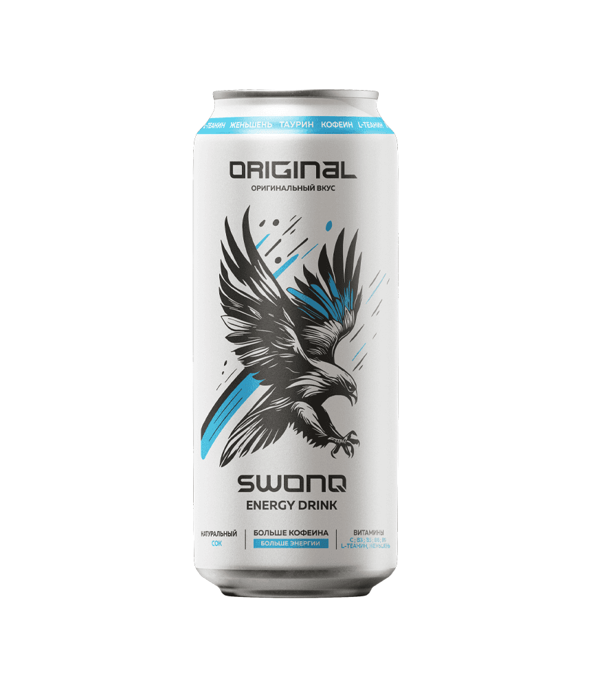 Напиток SWONQ Energy 0,45л. - Original (Оригинальный)