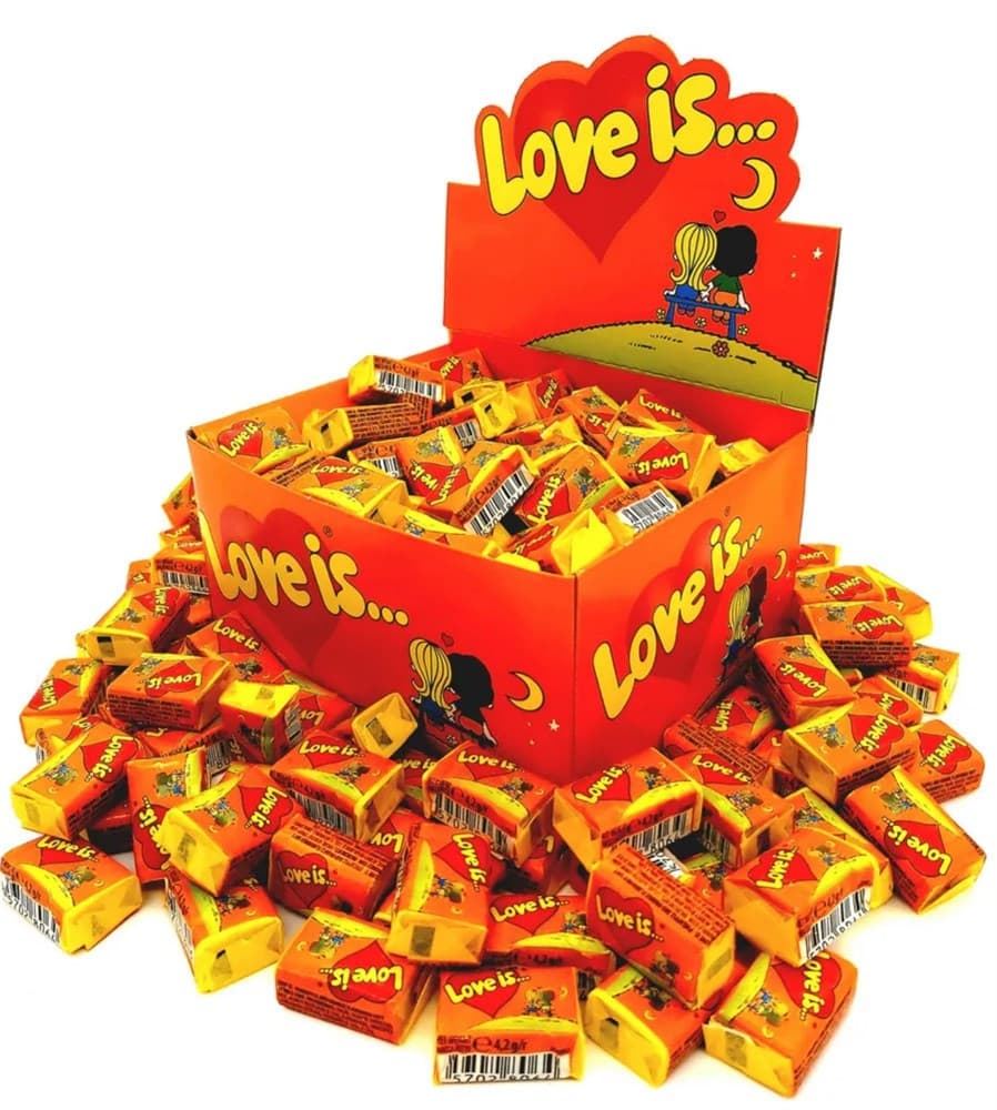 Резинка жев. Love is Со вкусом апельсин-ананас 4,2 гр Турция