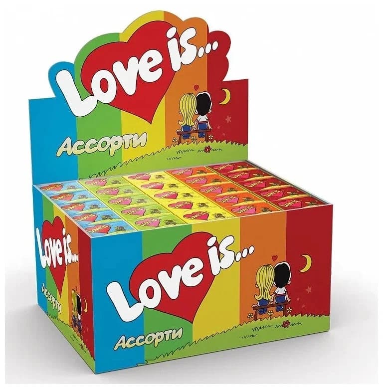 Резинка жев. Love is Микс 4,2 гр Турция