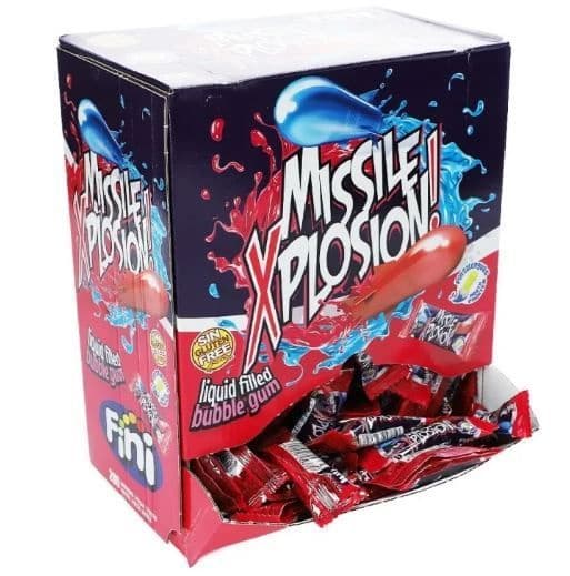 Жевательная резинка с жидкой начинкой Fini Missile Xplosion (Взрыв ракеты) 5,5г Испания