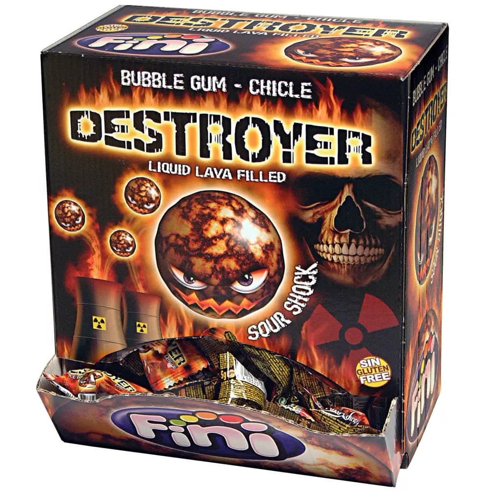 Жевательная резинка Fini Destroyer (Шар-разрушитель из лавы) 6г Испания