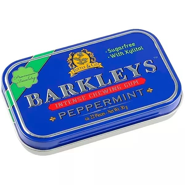 Жевательная резинка Barkleys Peppermint Intense (Пепперминт) 30 г Нидерланды ж/б