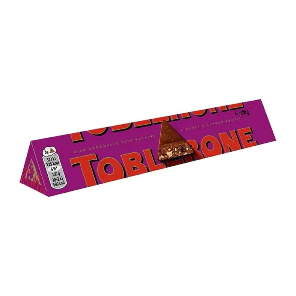 Шоколад Молочный Toblerone Fruit & Nut (С Медово-Миндальной Нугой С Изюмом И Орехом) 100г Швейцария