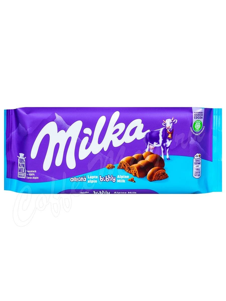 Молочный шоколад Milka Bubbly Milk (Бабли милк) 90г Европа
