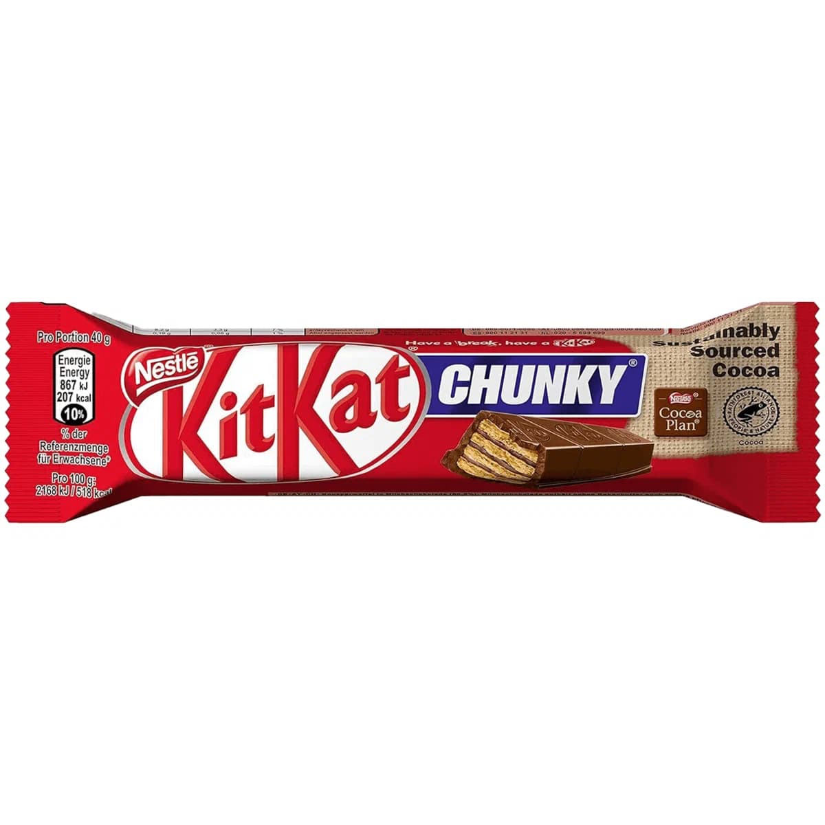 Шоколадный батончик KitKat Chunky 40 г Германия