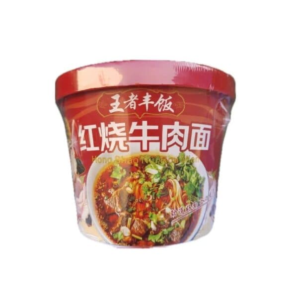 Лапша быстрого приготовления Ванджэ Фэн Фань Со вкусом тушеной говядины 120 гр Китай