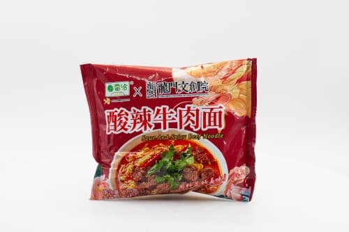 Лапша быстрого приготовления LeiQia Со вкусом говядины в кисло-сладком соусе 130 гр Китай Стакан