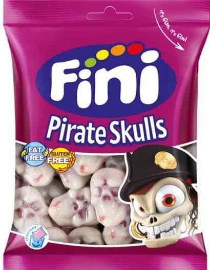 Жевательный мармелад Fini Skulls (Черепа с начинкой) 90г Испания