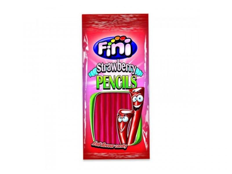 Жевательный мармелад Fini Pencils (Палочки со вкусом клубники в сахаре) 90г Испания