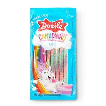 Жевательный мармелад Docile Strawberry Colored Pencil Uni (Цветные карандаши единорог) 70г Бразилия