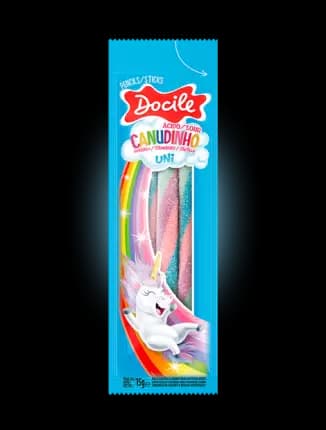 Жевательный мармелад Docile Strawberry Colored Pencil Uni (Цветные карандаши единорог) 15г Бразилия