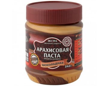 Арахисовая паста Азбука Продуктов шоколадная 340 грамм
