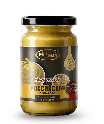 ТМ "МакМай" Горчица пищевая "Российская" п/п 110г (30 шт.)