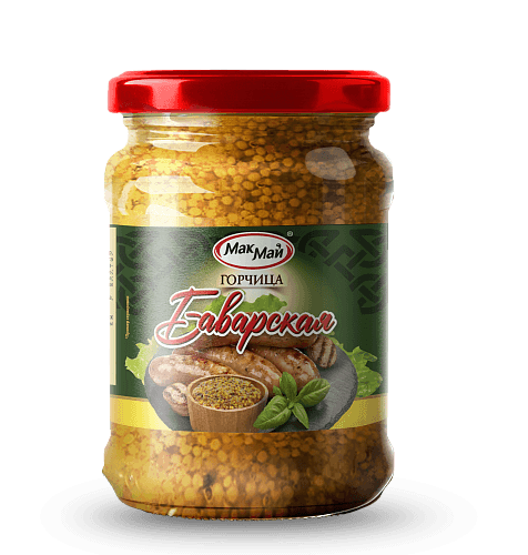 ТМ "МакМай" Горчица пищевая готовая "Баварская" ст/б евро 0,250 (15 шт.)