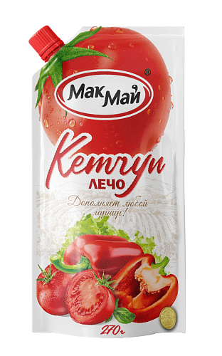 ТМ "МакМай" Кетчуп "Лечо" дой-пак 0,270 (30шт.)