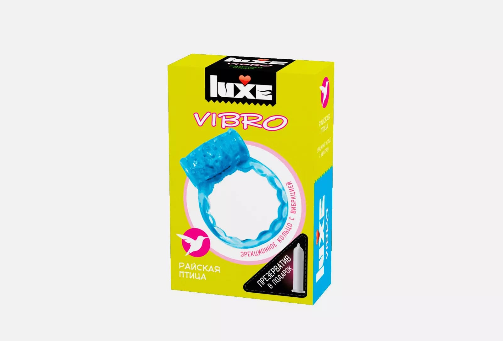 LUXE VIBRO Райская птица + презерватив New