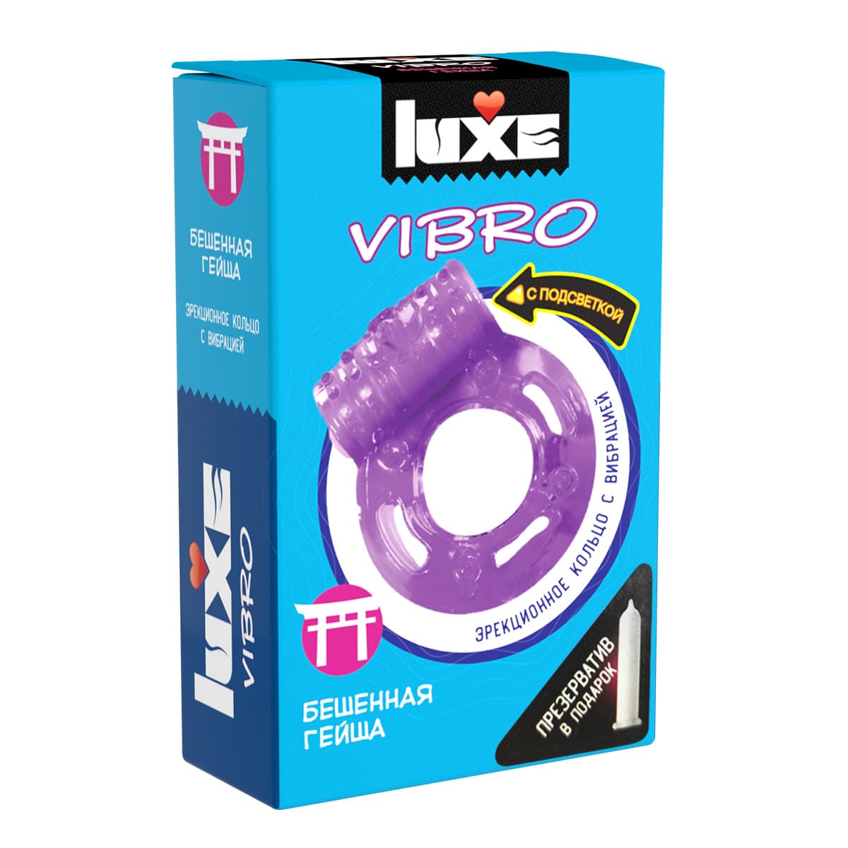 LUXE VIBRO Бешеная Гейша + презерватив New