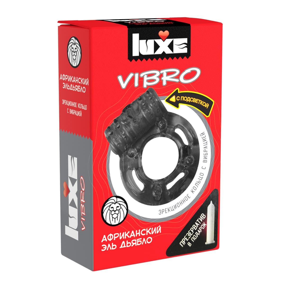 LUXE VIBRO Африканский Эль Дьябло + презерватив New