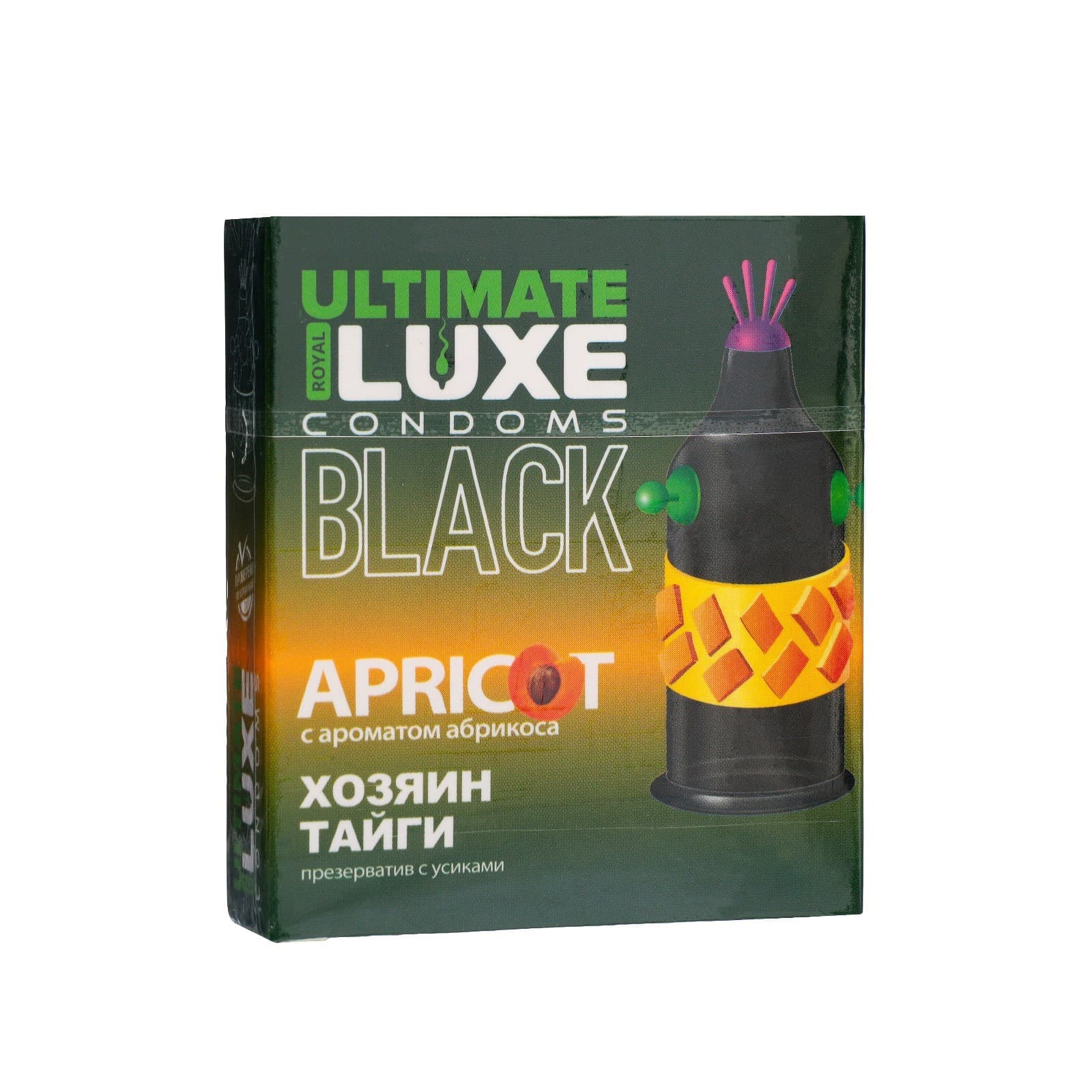 Презервативы Luxe BLACK ULTIMATE Хозяин Тайги (Абрикос)
