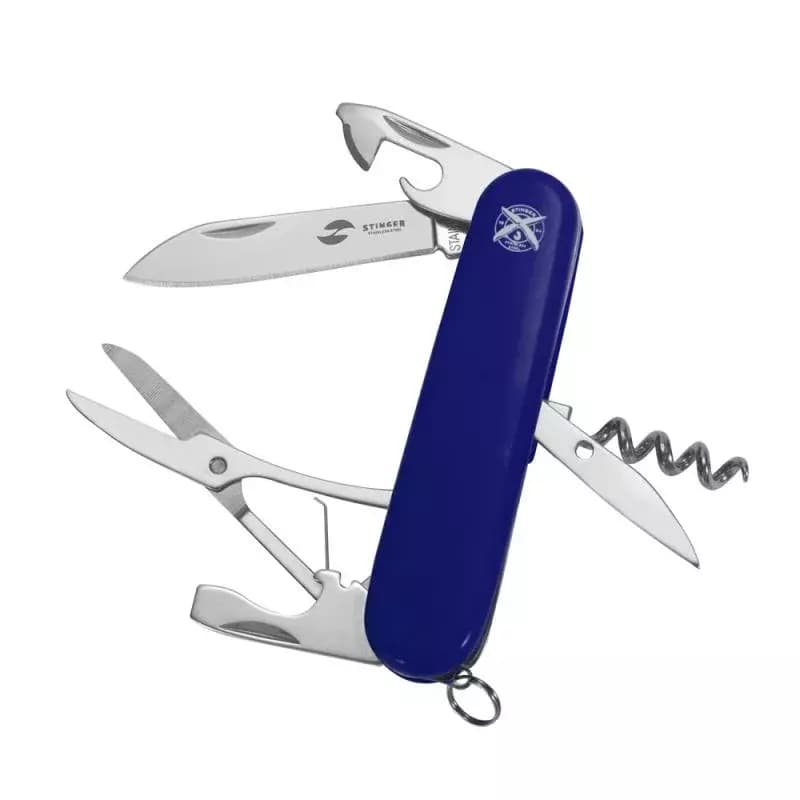 Нож STINGER FK-K5020-6P перочинный BLU/90мм/11 функций/в коробке
