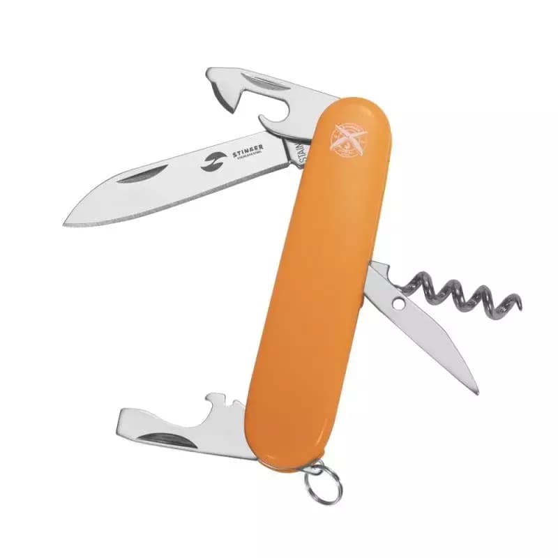 Нож STINGER FK-K5017-5P перочинный ORG/90мм/10 функций/в коробке
