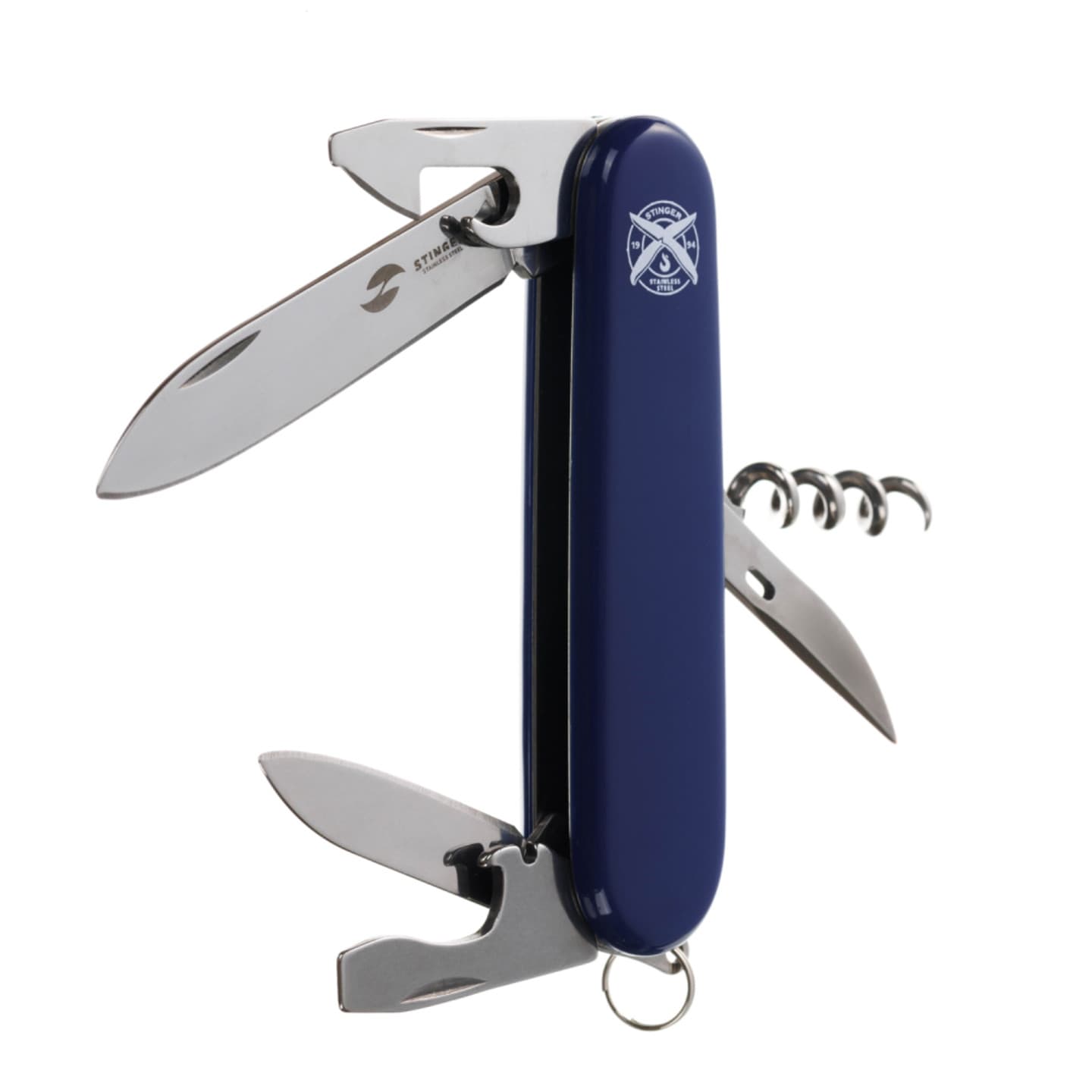 Нож STINGER FK-K5007NH-11F перочинный BLU/90мм/11 функций/в коробке