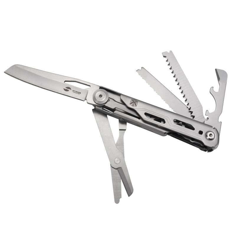 Нож STINGER FK-GHK6B-P03 перочинный SLV/112мм/9 функций/в коробке