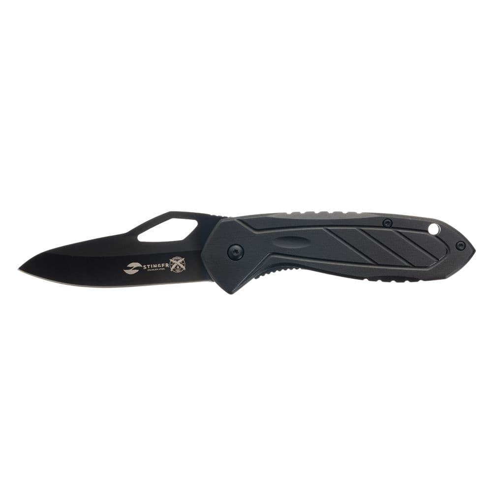 Нож STINGER FK-A136 складной BLK/80мм/в коробке