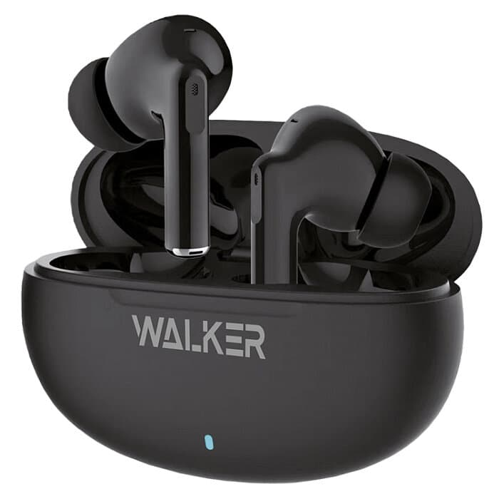 Наушники WALKER WTS-60, шумопод. ENC, независ. работа наушников, черные