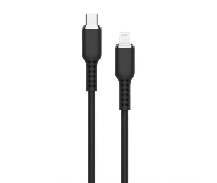 Кабель USB "WALKER" C565, 3.1А,  для Lightning, поддержка QC, черный