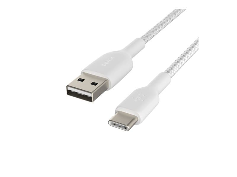 Кабель USB "WALKER" C315, 2.4А, Type-C, поддержка QC, белый