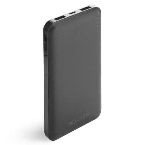 Power Bank Walker WB-410, 10000 mAh, Li-Pol, 2.4A, черный
