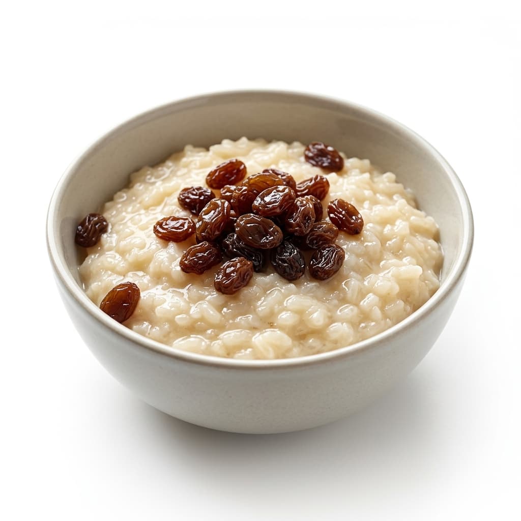 Каша рисовая молочная с изюмом (лоток) 60г