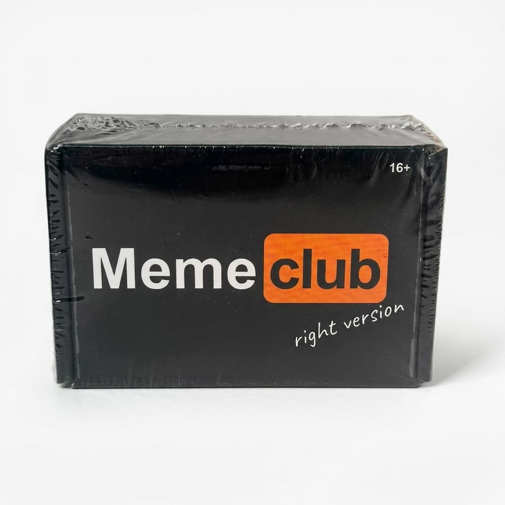 Настольная карточная игра из картона от 16 лет "Meme Club"