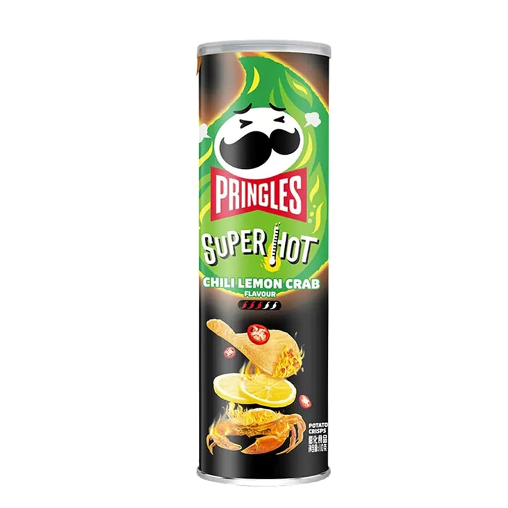 Чипсы Pringles со вкусом острого перца , лимона и краба 110 гр. Китай