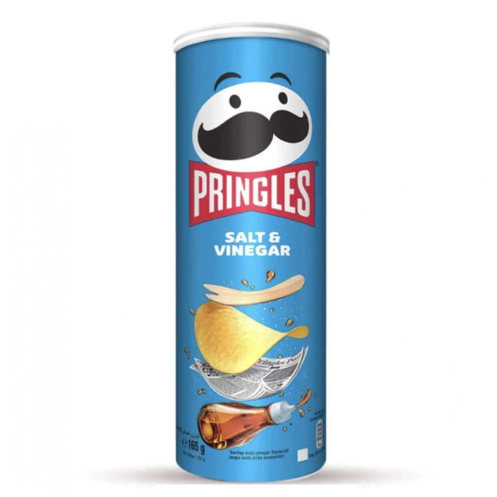 Картофельные чипсы Pringles Salt & Vinegar Соль и уксус Польша 165 гр