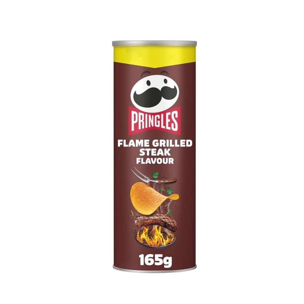 Картофельные чипсы Pringles Flame Grilled Steak Flavour 165 гр