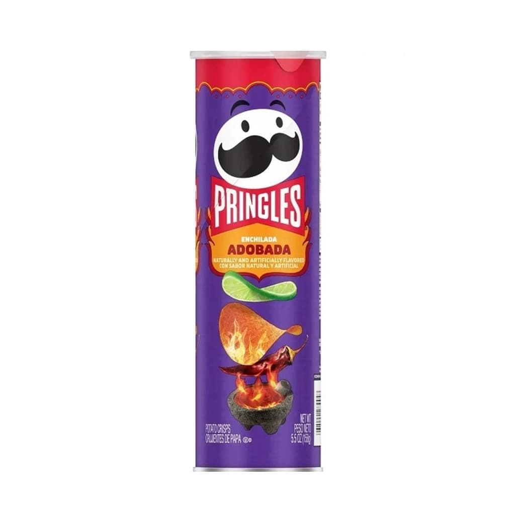 Картофельные чипсы Pringles ENCHILADA ADOBADA со вкусом лайма и острого перца USA 165 гр